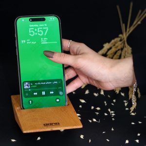 پایه نگهدارنده گوشی همراه چوبی